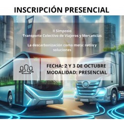 Entrada (2 y 3 de octubre) para II Simposio Transporte // Modo: presencial